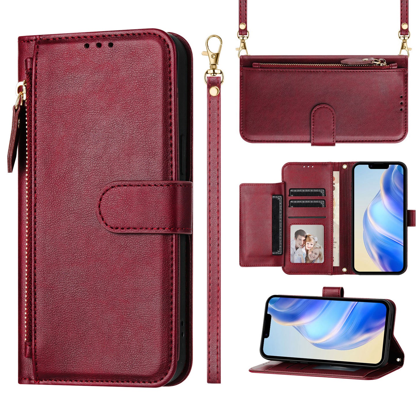 Samsung Galaxy S21 5G Wallet Case | Ybdkallb Series, Red