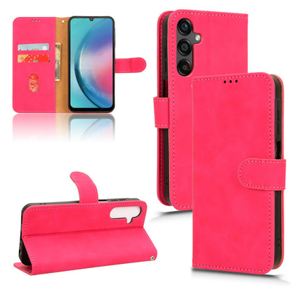 Wallet Case with Card Holder Flip Magnetic Protective Cover for Samsung Galaxy A25 5G, Pink