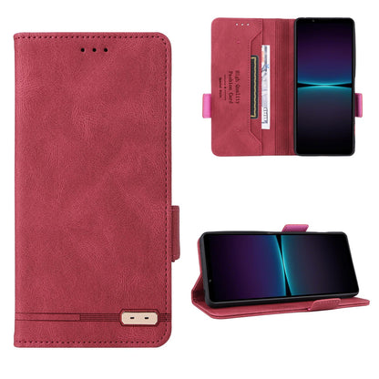 Slim Wallet Folio Flip Case for Samsung Galaxy S22, Red