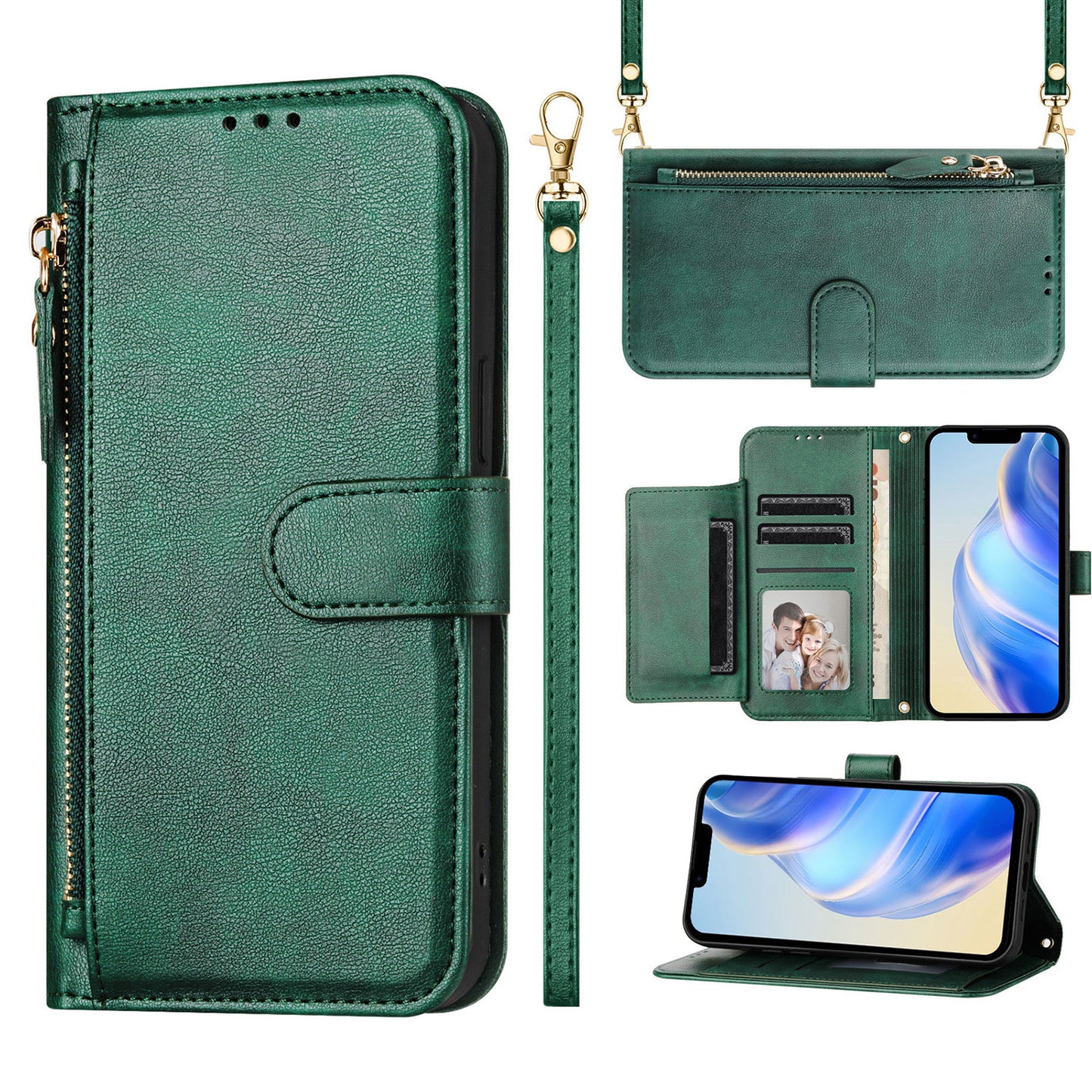 Samsung Galaxy A35 5G Wallet Case | Ybdkallb Series, Green