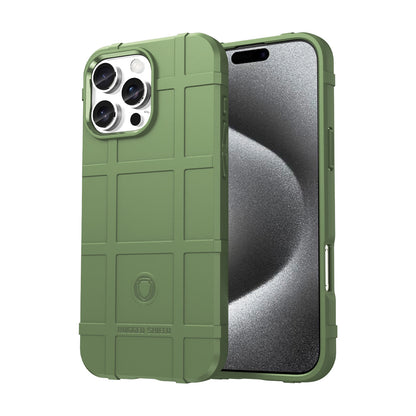 TPU Thick Solid Armor Tactical Protective Case for iPhone 16 Pro Max, Green