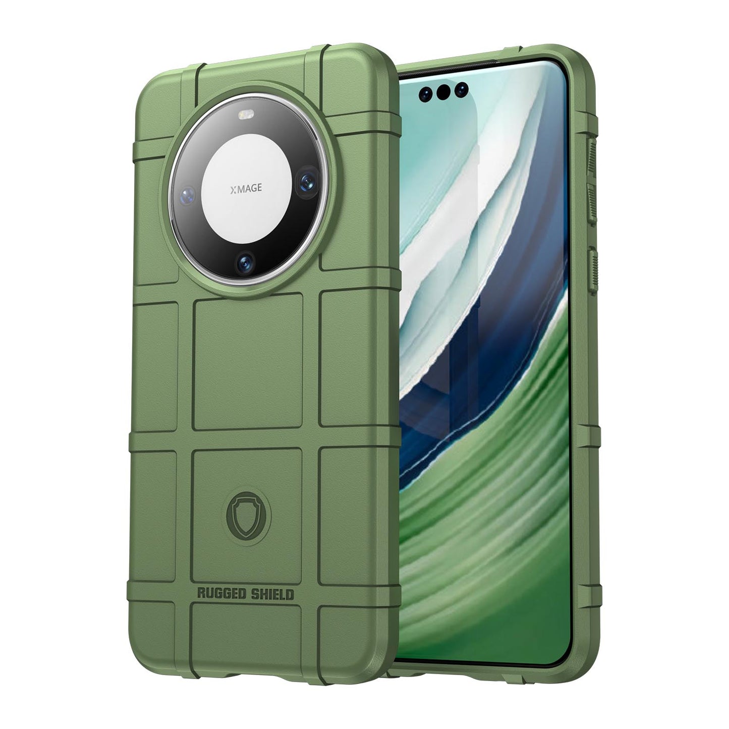 TPU Thick Solid Armor Tactical Protective Case for Huawei Mate 60 Pro, Green