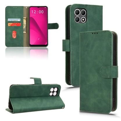 Wallet Case with Card Holder Flip Magnetic Protective Cover for T-Mobile REVVL 7 5G, Green