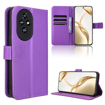 Wallet Case for Honor 200, Purple