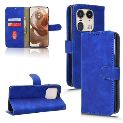 Wallet Case with Card Holder Flip Magnetic Protective Cover for Motorola Edge 50 Ultra, Blue