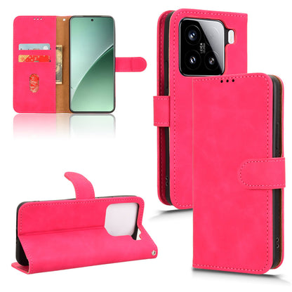 Wallet Case with Card Holder Flip Magnetic Protective Cover for Xiaomi 15, Pink