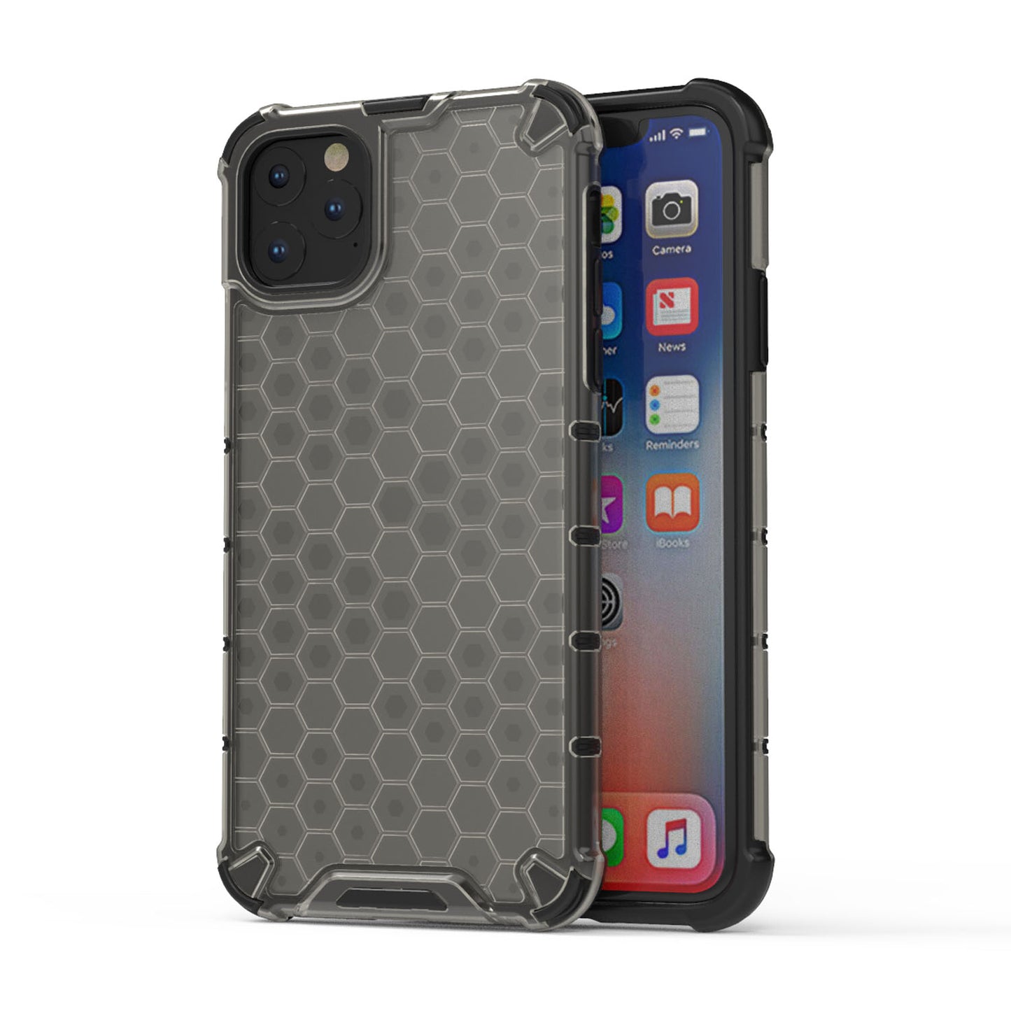 iPhone 11 Pro Max Four Corner Thickening Anti Yellow Anti-Scratch Case, Gray