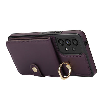 for Samsung Galaxy A53 5G Wallet Case with Card Holder, Purple