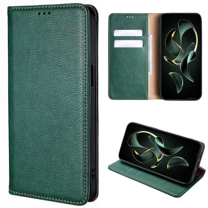 for Motorola Edge 50 Fusion Wallet Case with Credit Card Holder, PU Leather Folio Flip Protective Cover, Green