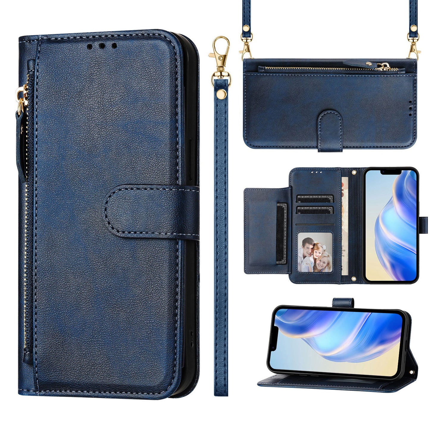 Moto G35 5G Wallet Case | Ybdkallb Series, Blue