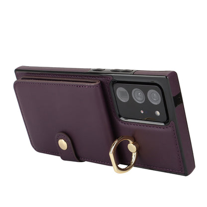 for Samsung Galaxy Note20 Ultra 5G Wallet Case with Card Holder, Purple