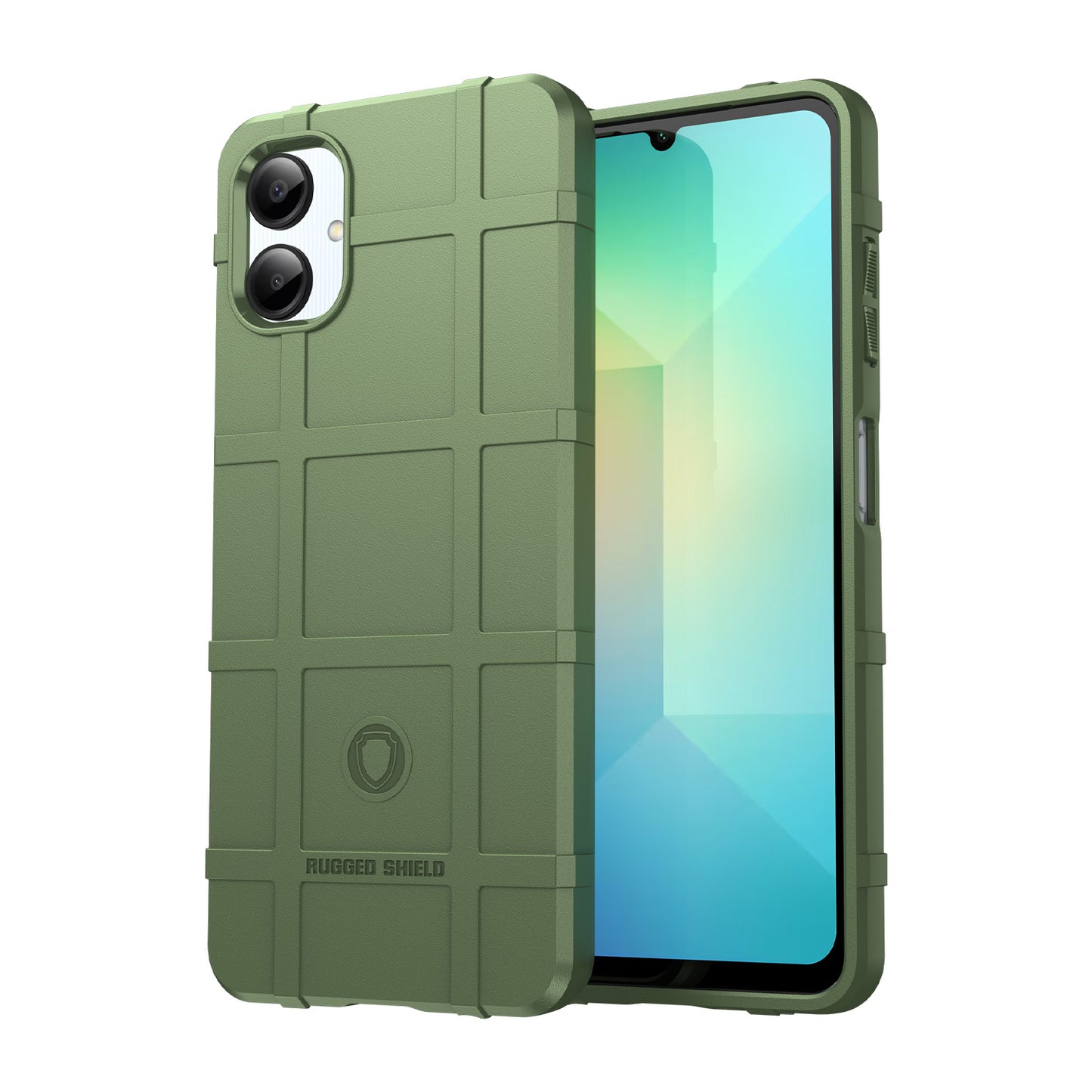 TPU Thick Solid Armor Tactical Protective Case for Samsung Galaxy A06, Green