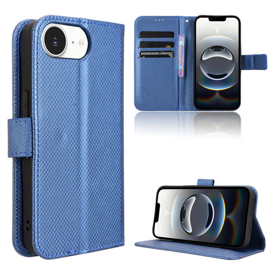 Wallet Case for iPhone 16e, Blue