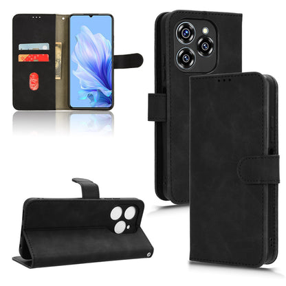 Wallet Case with Card Holder Flip Magnetic Protective Cover for Oukitel C50, Black