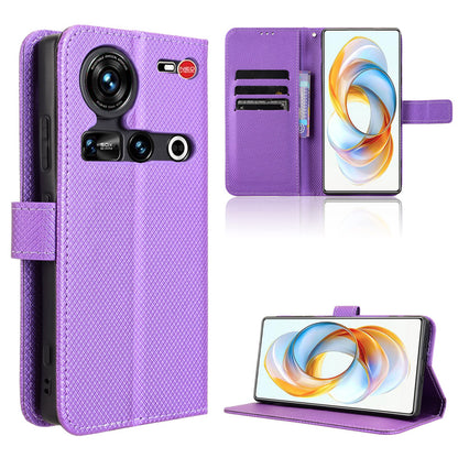 Wallet Case for ZTE nubia Z70 Ultra, Purple