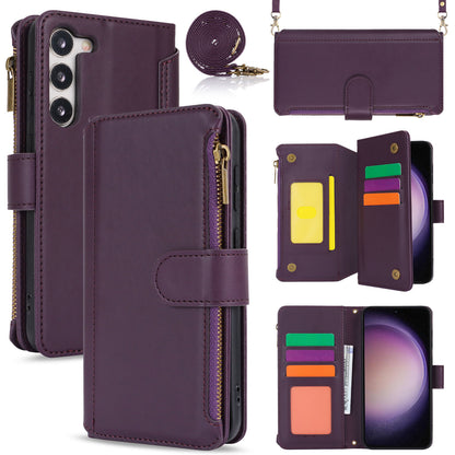 for Samsung Galaxy S23+ Wallet Case with RFID Blocking, Purple