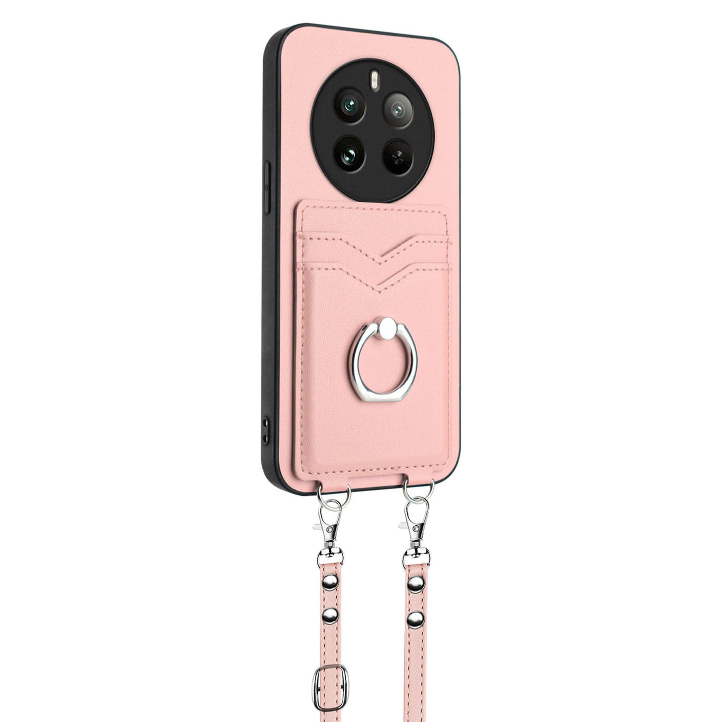 Ring Case for Realme 12+ 5G, Rose Gold