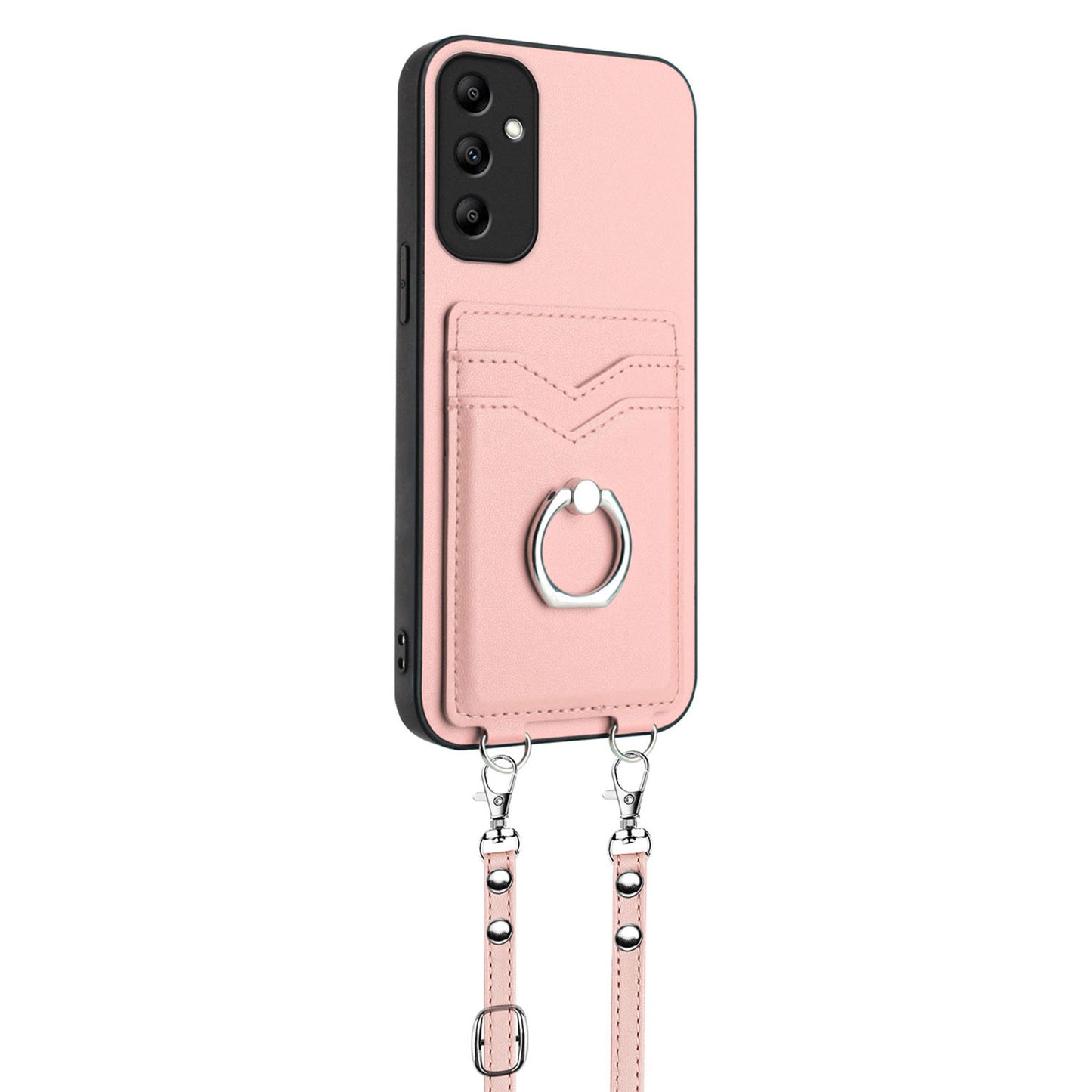 Ring Case for Samsung Galaxy A14 5G, Rose Gold