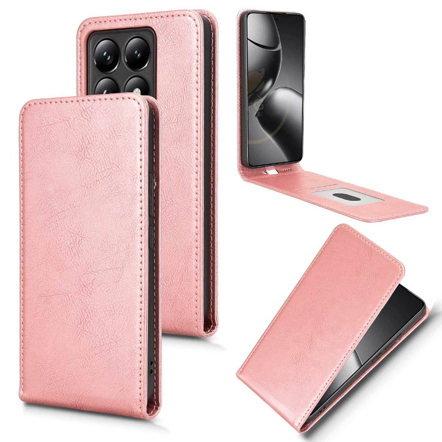 Xiaomi 14T Pro Flip Case | Sxiakai Series, RoseGold