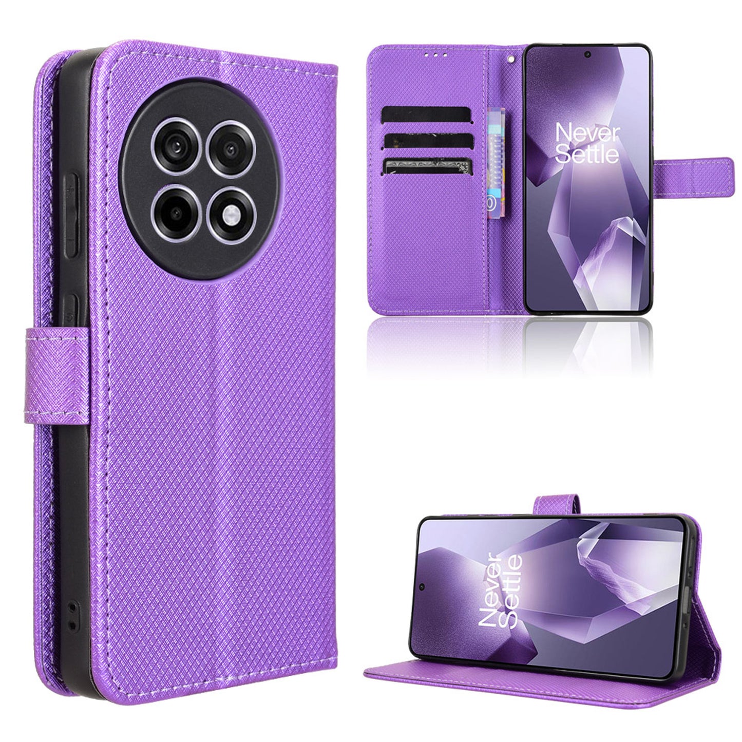 Wallet Case for OnePlus Ace 5, Purple