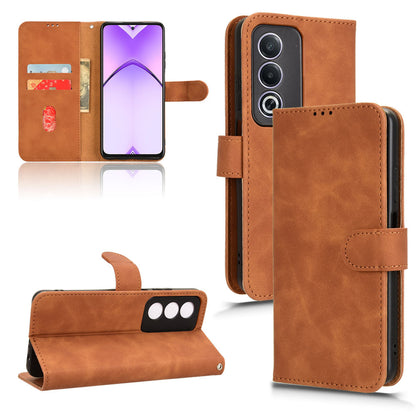 Wallet Case with Card Holder Flip Magnetic Protective Cover for OPPO A3 Pro 5G, Brown