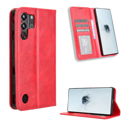 ZTE nubia Red Magic 10 Pro+ Flip Folio Case with Card Holder Hidden Magnetic, Black