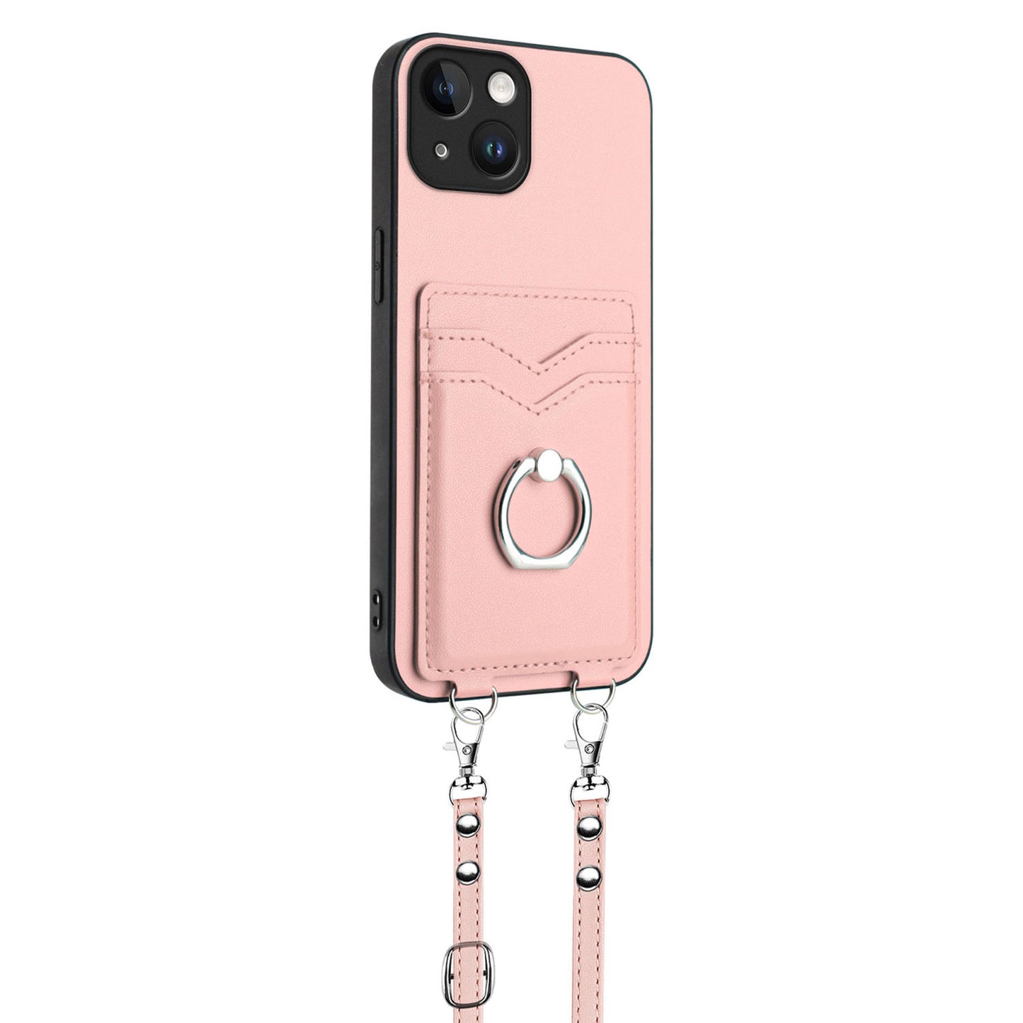 Ring Case for iPhone 15, Rose Gold