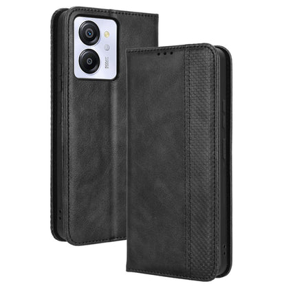 Blackview COLOR 8 Flip Folio Case with Card Holder Hidden Magnetic, Brown