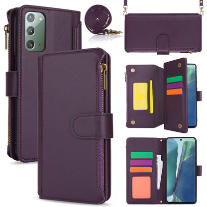 for Samsung Galaxy Note20 5G Wallet Case with RFID Blocking, Purple