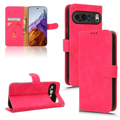 Wallet Case with Card Holder Flip Magnetic Protective Cover for Google Pixel 9 Pro, Pink