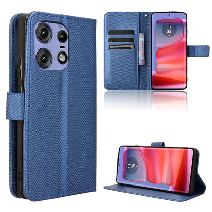 Wallet Case for Motorola Edge 50 Pro, Blue