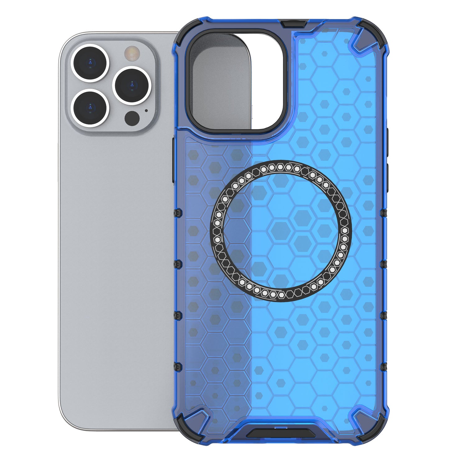 Magnetic for iPhone 13 Pro Case Compatible with MagSafe, Blue