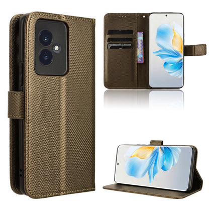 Wallet Case with Credit Card Holder PU Leather Flip Folio Phone Cover for Honor 100, Bronzed