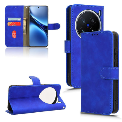 Wallet Case with Card Holder Flip Magnetic Protective Cover for VIVO X200 Pro, Blue