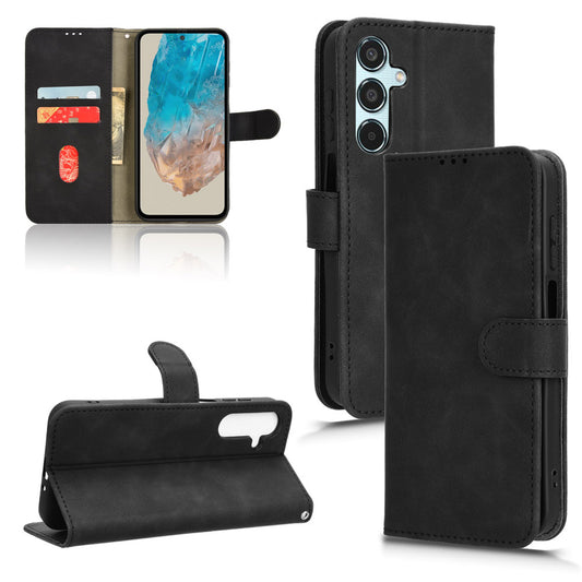 Wallet Case with Card Holder Flip Magnetic Protective Cover for Samsung Galaxy M35 5G, Black