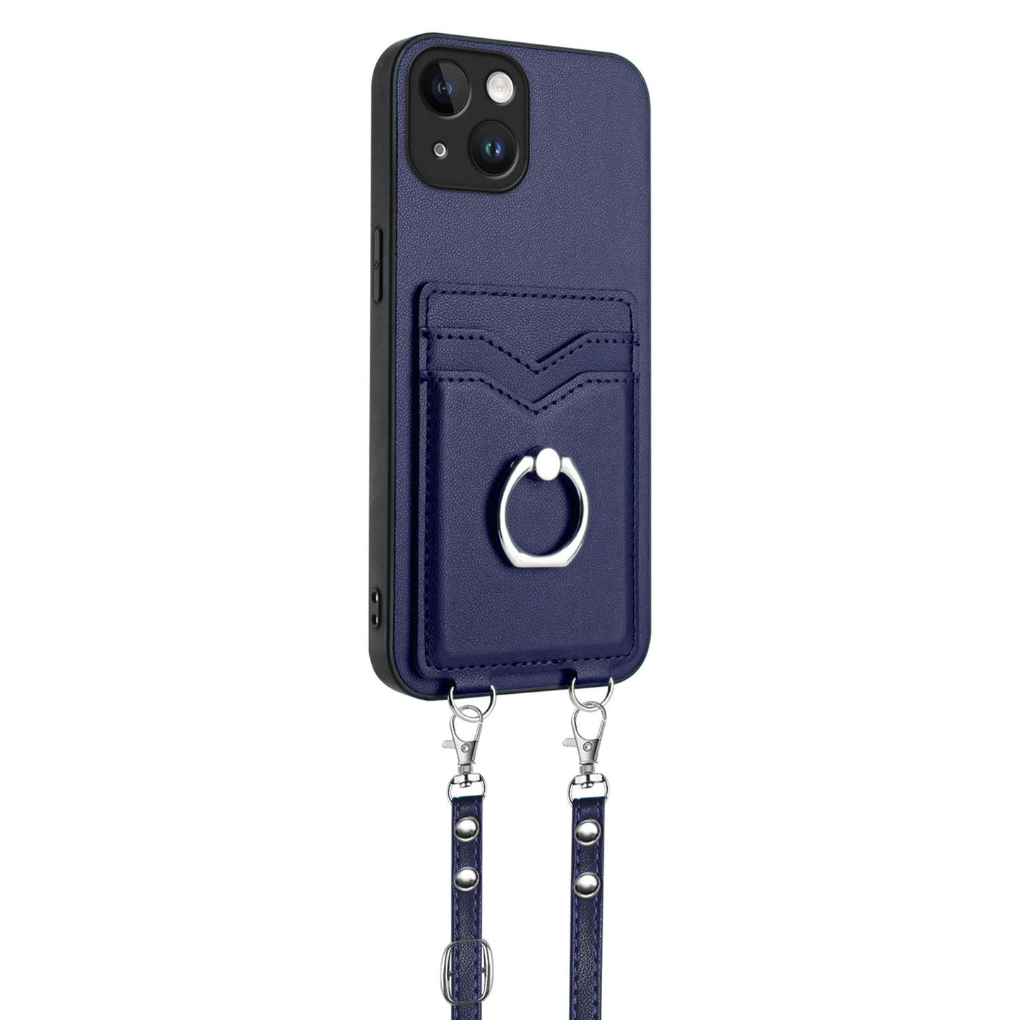 Ring Case for iPhone 15, Blue