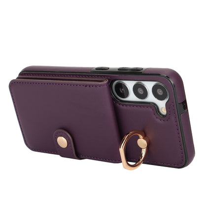 for Samsung Galaxy S23+ Wallet Case with Card Holder, Purple