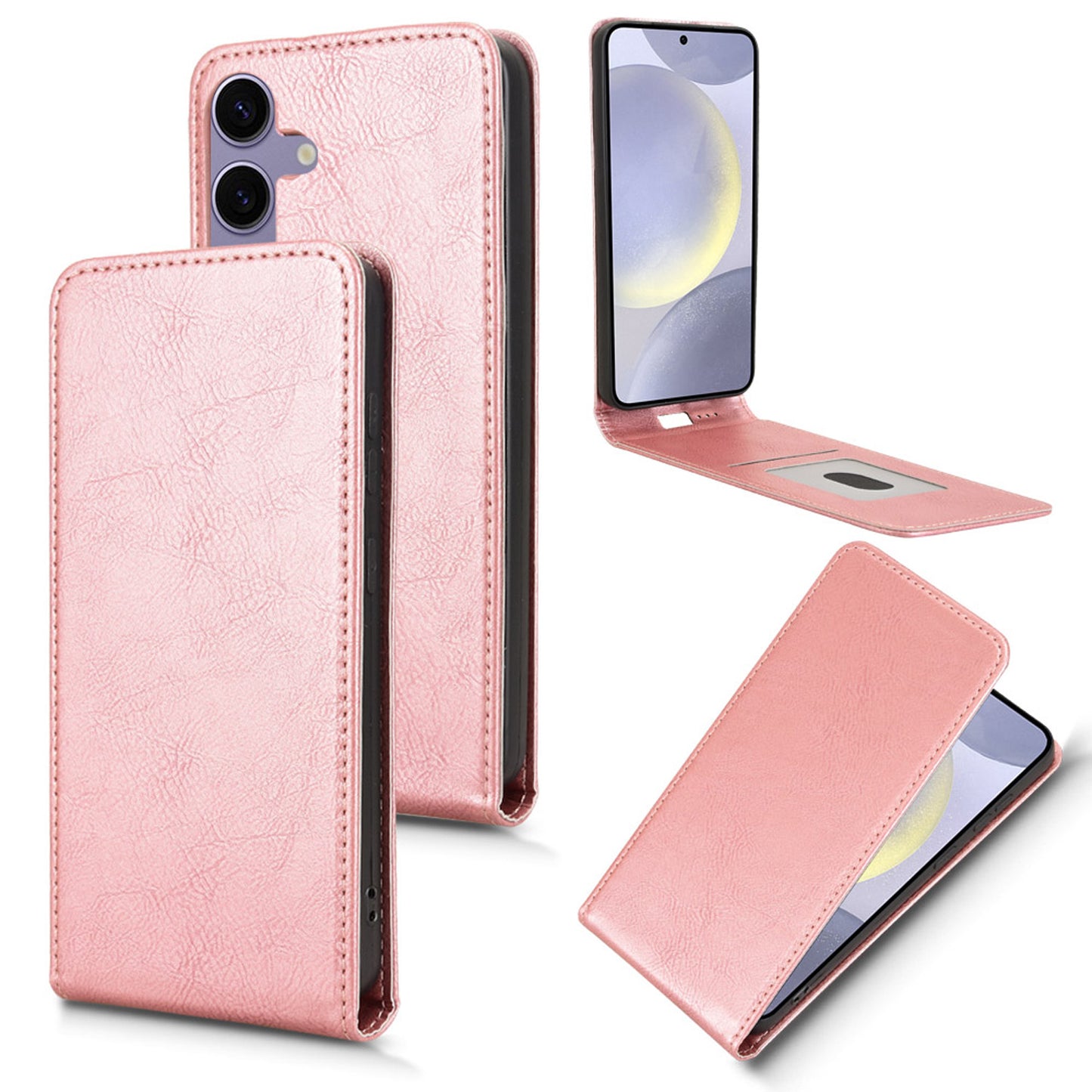 Samsung Galaxy S24+ Flip Case | Sxiakai Series, RoseGold