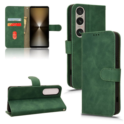 Wallet Case with Card Holder Flip Magnetic Protective Cover for Sony Xperia 1 VI 2024, Green