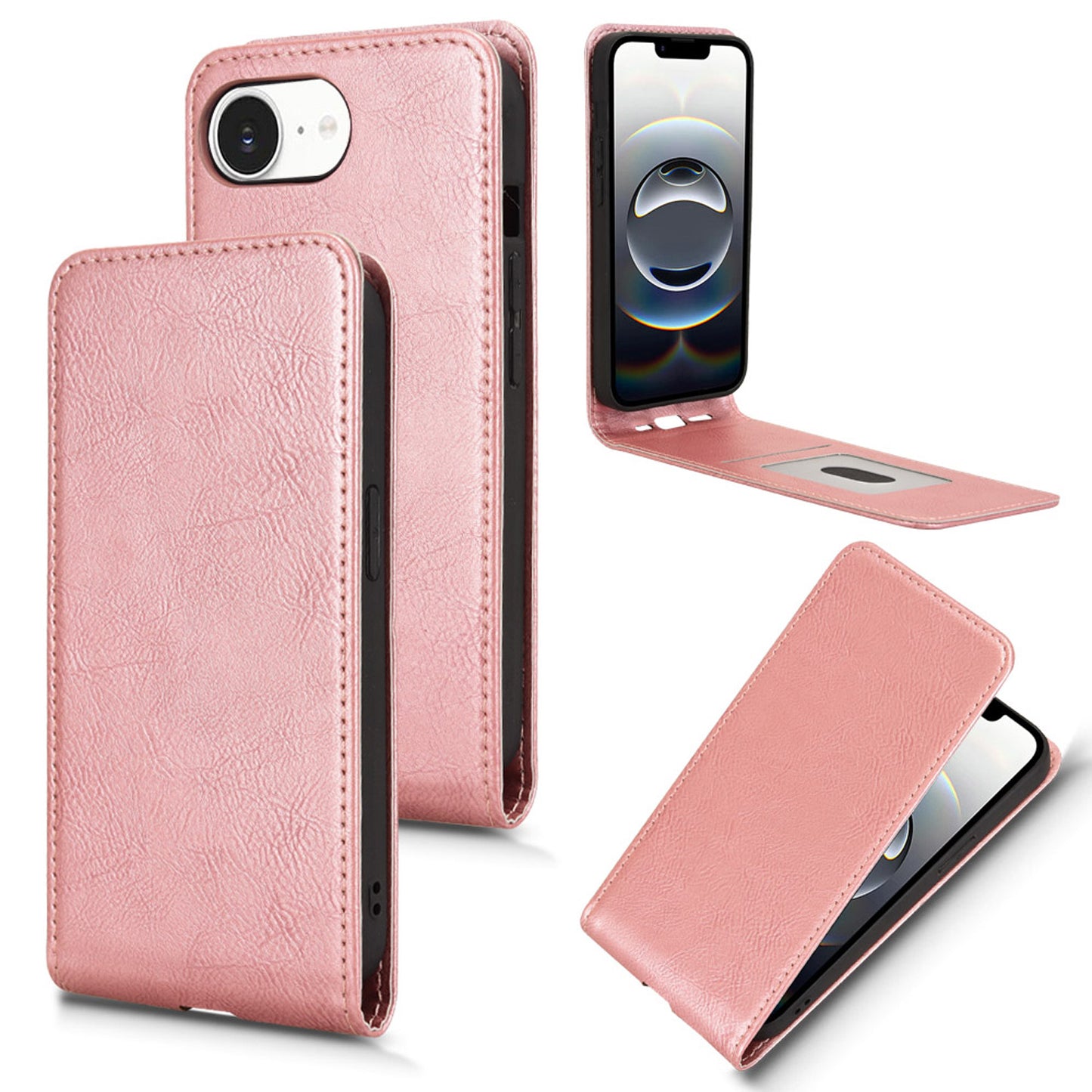 iPhone 16e Flip Case | Sxiakai Series, RoseGold