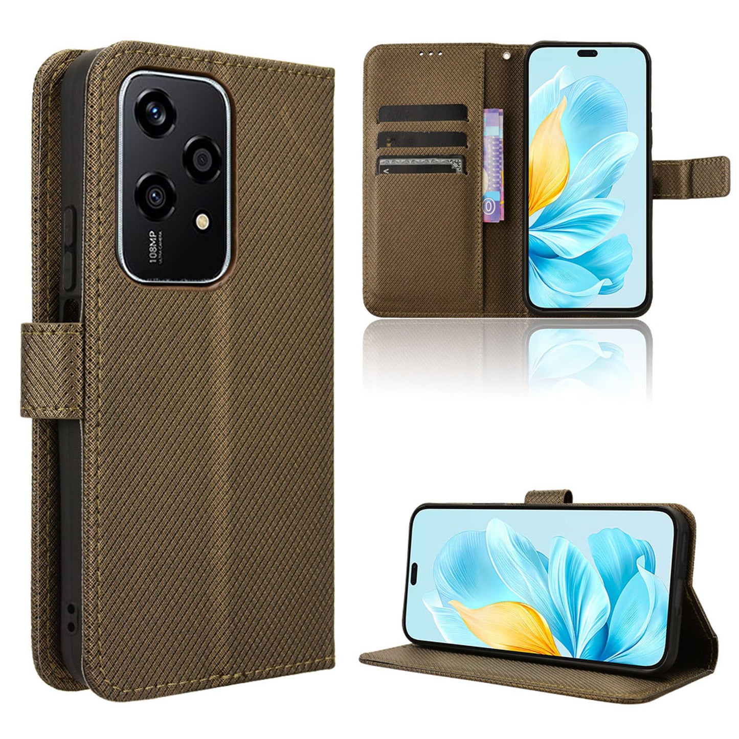 Wallet Case for Honor 200 Lite, Bronzed