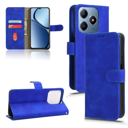 Wallet Case with Card Holder Flip Magnetic Protective Cover for Realme C63, Blue