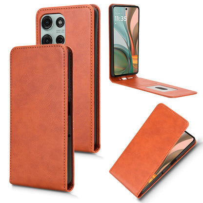 Moto G75 5G Flip Case | Sxiakai Series, Brown