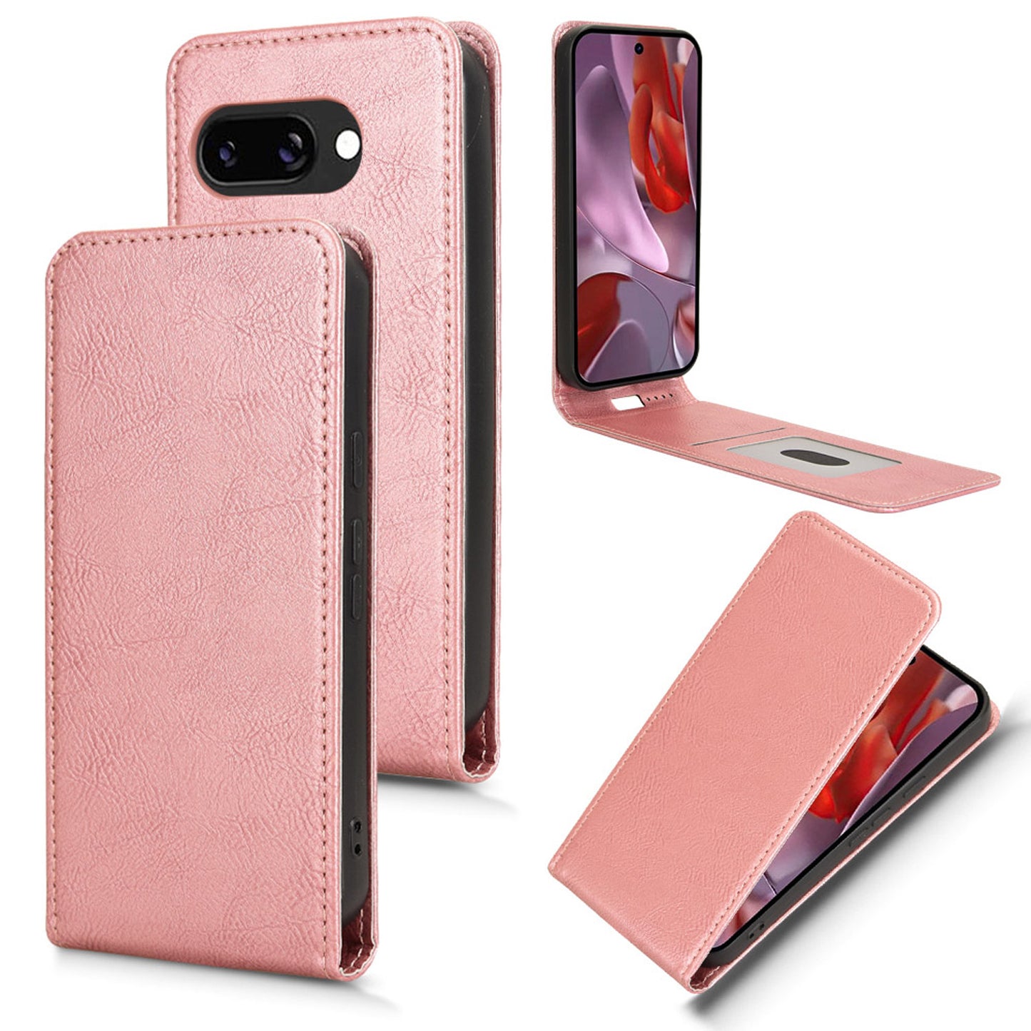 Google Pixel 9A Flip Case | Sxiakai Series, RoseGold