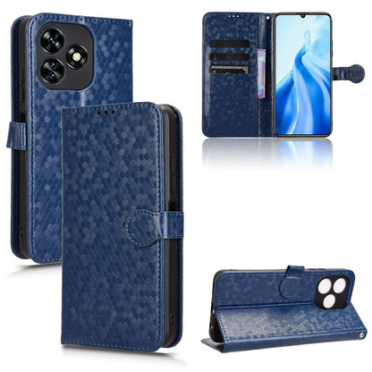 Slim Flip Polka-Dots Phone Case with Card Holder for Oukitel C51, Blue