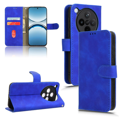 Wallet Case with Card Holder Flip Magnetic Protective Cover for OPPO Find X8, Blue