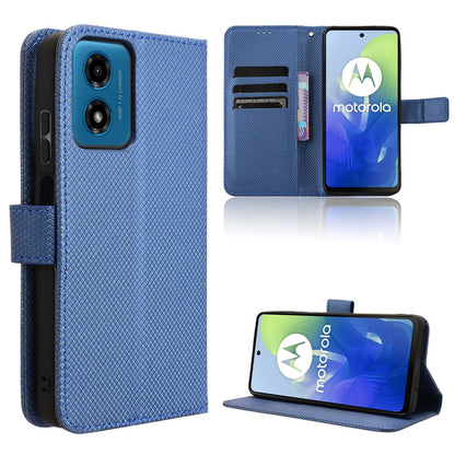 Wallet Case for Motorola Moto E14, Blue