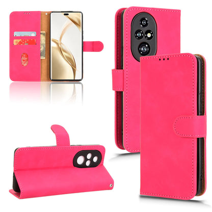 Wallet Case with Card Holder Flip Magnetic Protective Cover for Honor 200 Pro, Pink