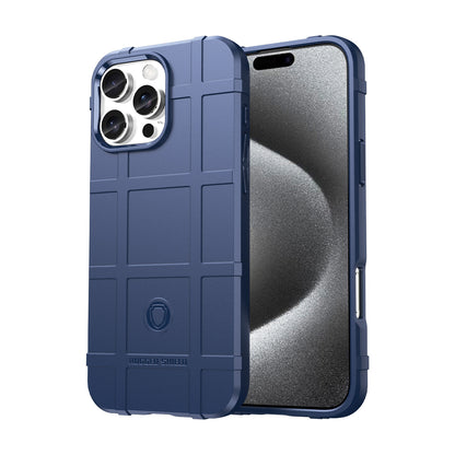 TPU Thick Solid Armor Tactical Protective Case for iPhone 16 Pro Max, Blue