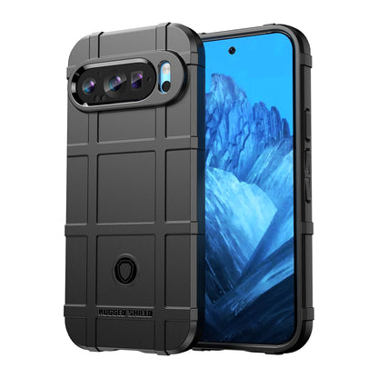 TPU Thick Solid Armor Tactical Protective Case for Google Pixel 9, Black